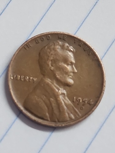 1954 D Wheat Penny, L on rim. - Picture 2 of 16