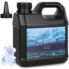 Lenaideal1000g UV Resin-Upgrade Ultraviolet Epoxy Resin Crystal Clear,High Gl...