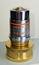American Optical Cat. 1016 50X Oil Immersion Microscope Objective PLAN ACHRO