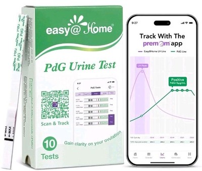 Easy@Home PdG Oulatuon Test Strips: 10 Pack - Track 10 Count (Pack of 1) 