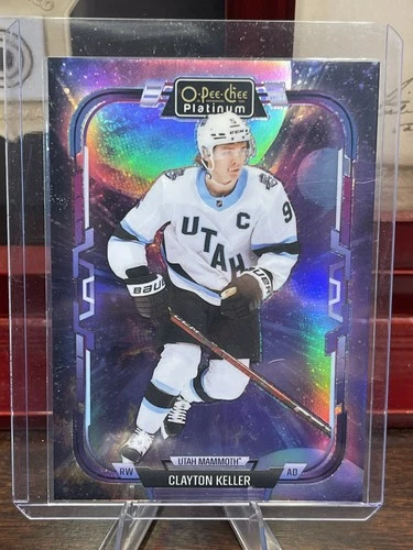 2025-26 O-Pee-Chee Platinum Clayton Keller Cosmic 05/65 Utah Mammoth SP