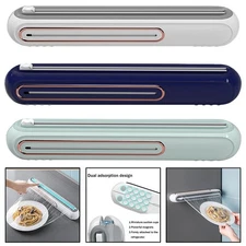 Multi Functional Magnetic Cling Film Cutter Tin Foil Dispenser For Kitchen