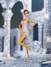 Miniature Doll Dress fit 1/6 Scale Fashion Royalty Poppy Parker Handmade Clothes
