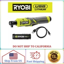 USB Lithium 3/8 in. Ratchet Kit with 2.0 Ah Battery and USB Charging Cable