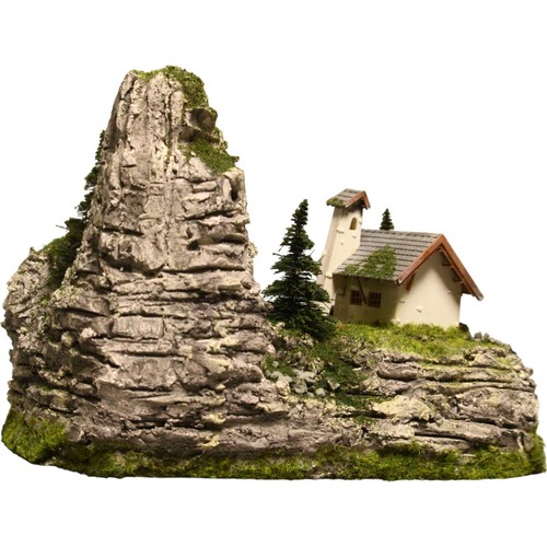Diorama H0#1:87 Berg Fels/Granit Struktur#patiniert" Gebirge Landschaft#begrünt - Bild 6 von 10