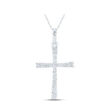 10K Weiss Gold Damen Rund