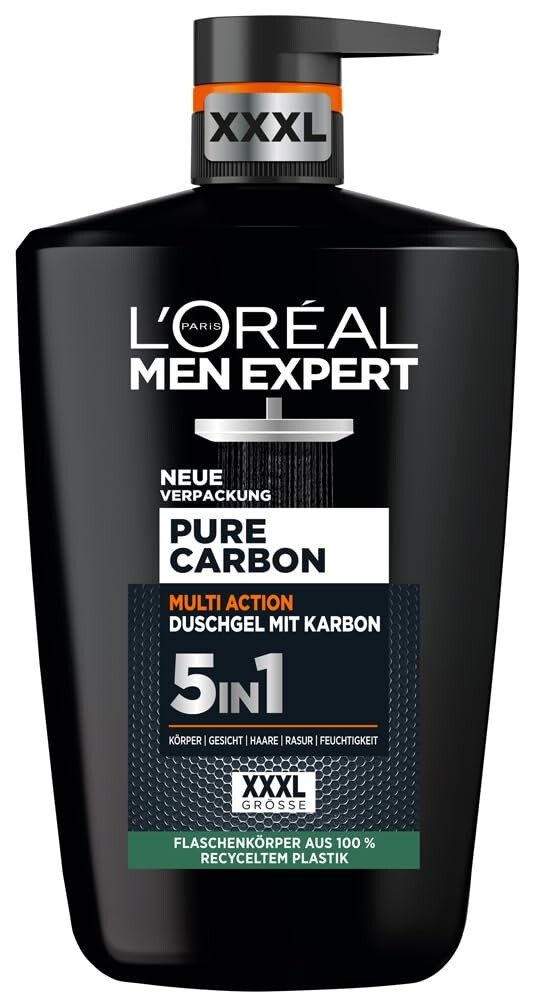 L'Oréal Men Expert XXXL 5in1 Duschgel und Shampoo für Männer, Duschbad 1x1000ml
