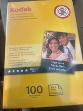 Kodak Ultra Premium Photo Paper 4 x 6 Inches High Gloss 100 sheets New