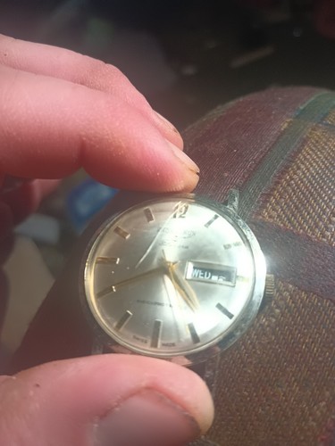 Vintage Kronatron Electra Men's Wristwatch mechanical Parts Or Repair Non Workin - Picture 3 of 6