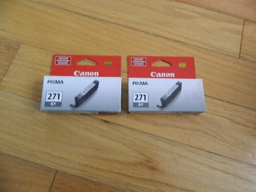 Genuine LOT 2 Canon CLI-271 Gray Ink Tank PIXMA MG7720 TS8020 TS9020 NEW SEALED