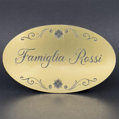 Targa Personalizzata 1x3 Pollici – Incisione Su Plastica – Scegli Colore E Testo!