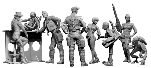 Master Box 24031 - Das erste Treffen. Wow, gefällt mir! Love Modellbausatz im Maßstab 1:24 - Bild 6 von 12