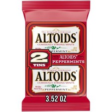 Altoids Peppermint Mints Single Pack, 1.76 ounce Pack of 2 