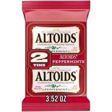 Altoids Peppermint Mints Single Pack, 1.76 ounce (Pack of 2)