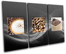 Coffee Tea Esspresso Food Kitchen CANVAS WALL ART Picture Print VA