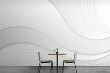 3D White Relief Wallpaper Wall Mural Removable Self-adhesive Sticker5448