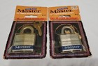 Vintage NOS Master Lock Padlock NO. 3-D Pin Tumbler Made In The  USA Lot Of 2