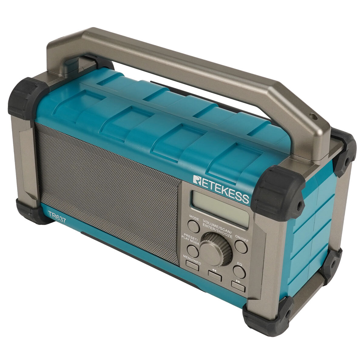 Ruby・Radio-Active TR637 Jobsite Radio,AM FM Bluetooth Radio,Outdoor Waterproof