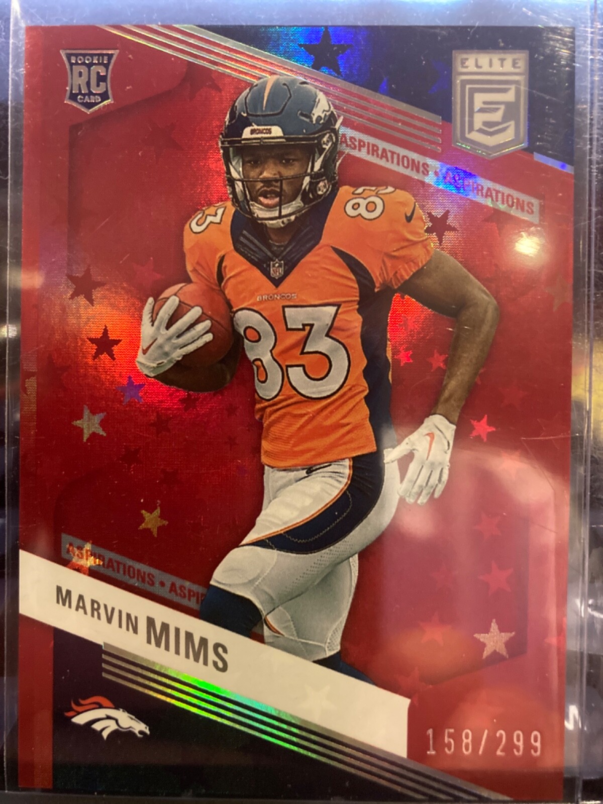 2023 Donruss Elite - Rookies Aspirations Stars #166 Marvin Mims 158/299 (RC)