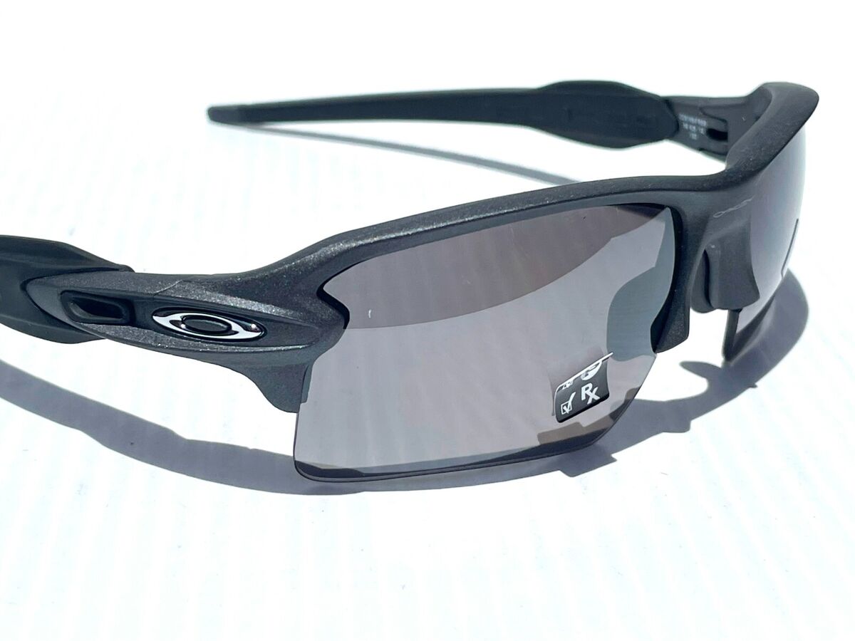 New Oakley FLAK 2.0 XL 9188-F859 Sunglasses Matte Steel w/ Prizm Black  Polarized