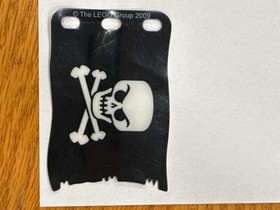 1x Lego Plastic Flag 7x4 Pirates Jolly Roger 6243 6253 4540642 84622