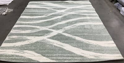 SAGE / CREAM 8'-0'' x 10'-0'' Broken Thread Rug Reduced Price 1172680967 ADR125X-8