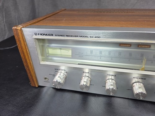 Ricevitore stereo Pioneer SX-450 vintage per lo più funzionante - venduto così com'è VIDEO DEMO! 🎥 - Foto 3 di 24