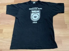 Rare VTG 1984 Harley Davidson Freedom Run 1st Annual Shirt MDA Single Stitch XL