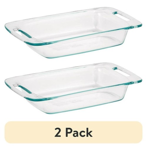 2 Pack Easy Grab 3qt Oblong Baking Dish Non-Stick Cookware Casserole Dish New - Picture 7 of 7