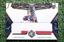 Nico Collins 2021 Panini Limited Unlimited Potential Silver Spotlight /50 RC