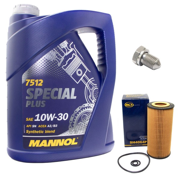 MotoröL ÖLfilter SH4064P 10W30 5 Liter + ÖLablassschraube FüR Mercedes W210 W203-image