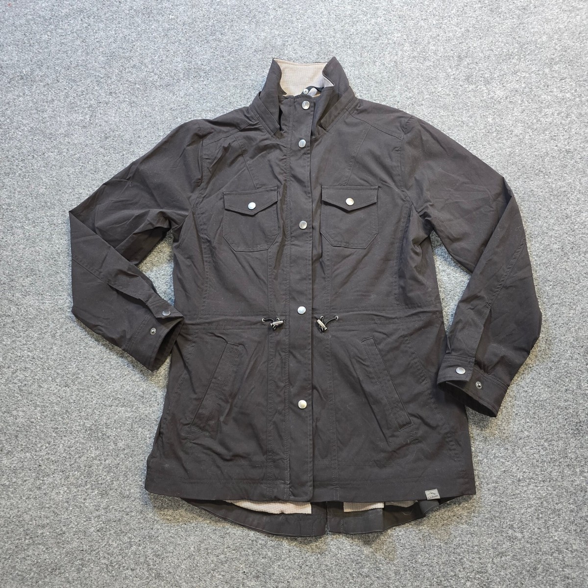 LL Bean Jacket Womens Size Medium Black Boundless Softshell