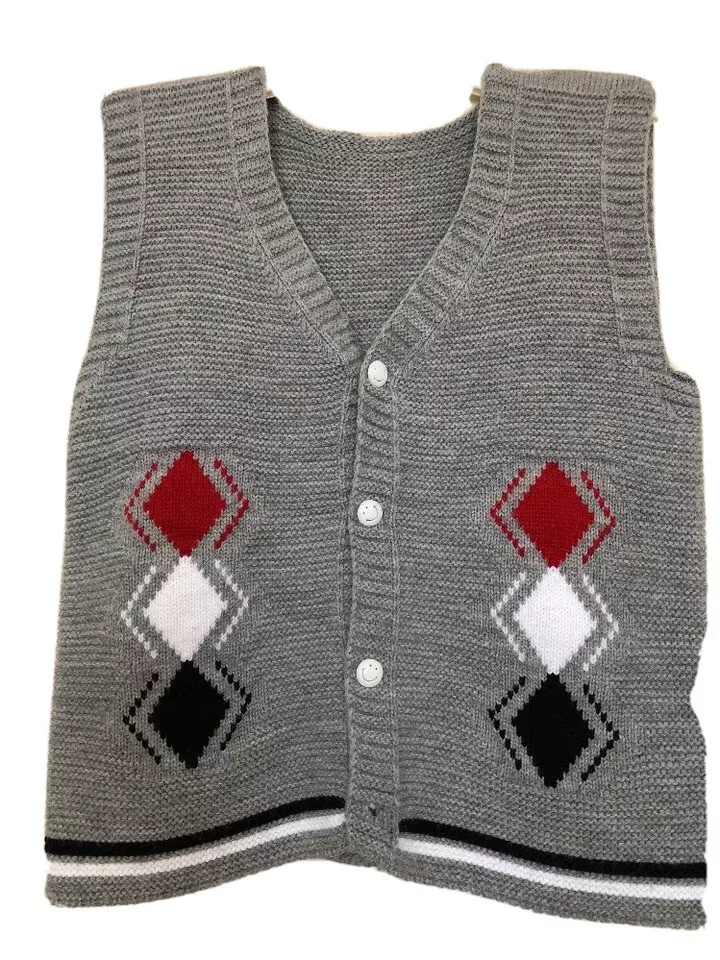 Boys gray sweater vest sale
