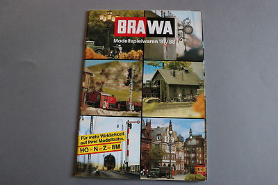 W979 BRAWA Train Catalog Ho N Z 1987 88 90 Pages 29.7*20.8cm German Diorama