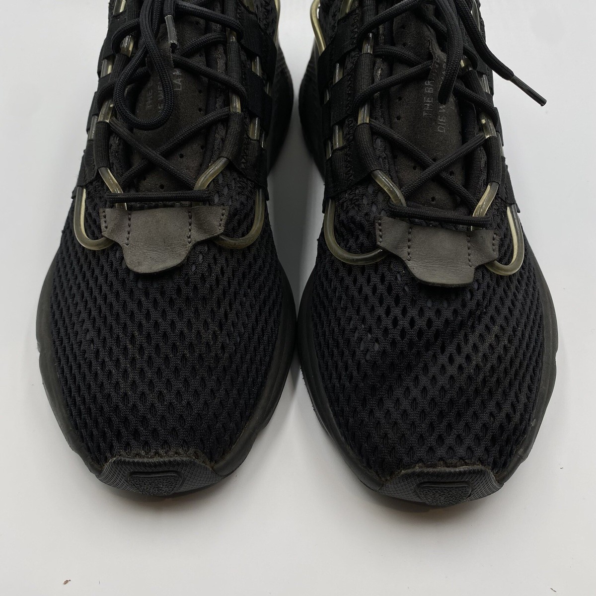 Adidas Lxcon Triple Black Trainers Size UK 10 Mens Knit Gym Running EF4278  | eBay UK