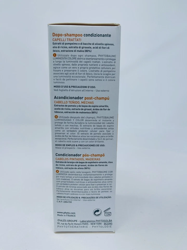 PHYTO PARIS Phytobaume Express Cond Color Treated, Highlighted Hair 5.0 oz NEW - Image 4 of 4