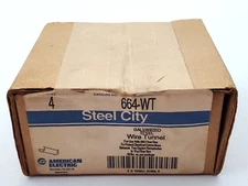 Box of 4 Steel City 664-WT Galvanized Steel Wire Tunnel For 664 Floor Box