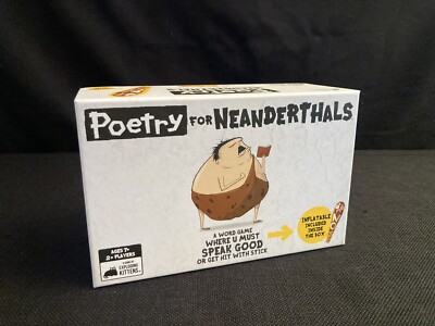 Poetry For Neanderthals Word Game By Exploding Kittens (NEW In Open Box)