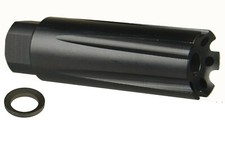 Linear Muzzle Brake Compensator 1/2x28 TPI AL 7075 T6 F 22 223 556 Crush Washer