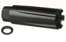 Linear Muzzle Brake Compensator 1/2x28 TPI AL 7075 T6 F 22 223 556 +Crush Washer