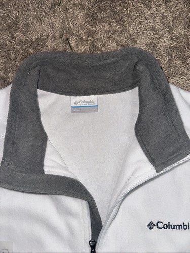 NEW Men's Columbia Pine Ridge Off White 1/2 Zip Fleece Pullover Size Large - Picture 3 of 6