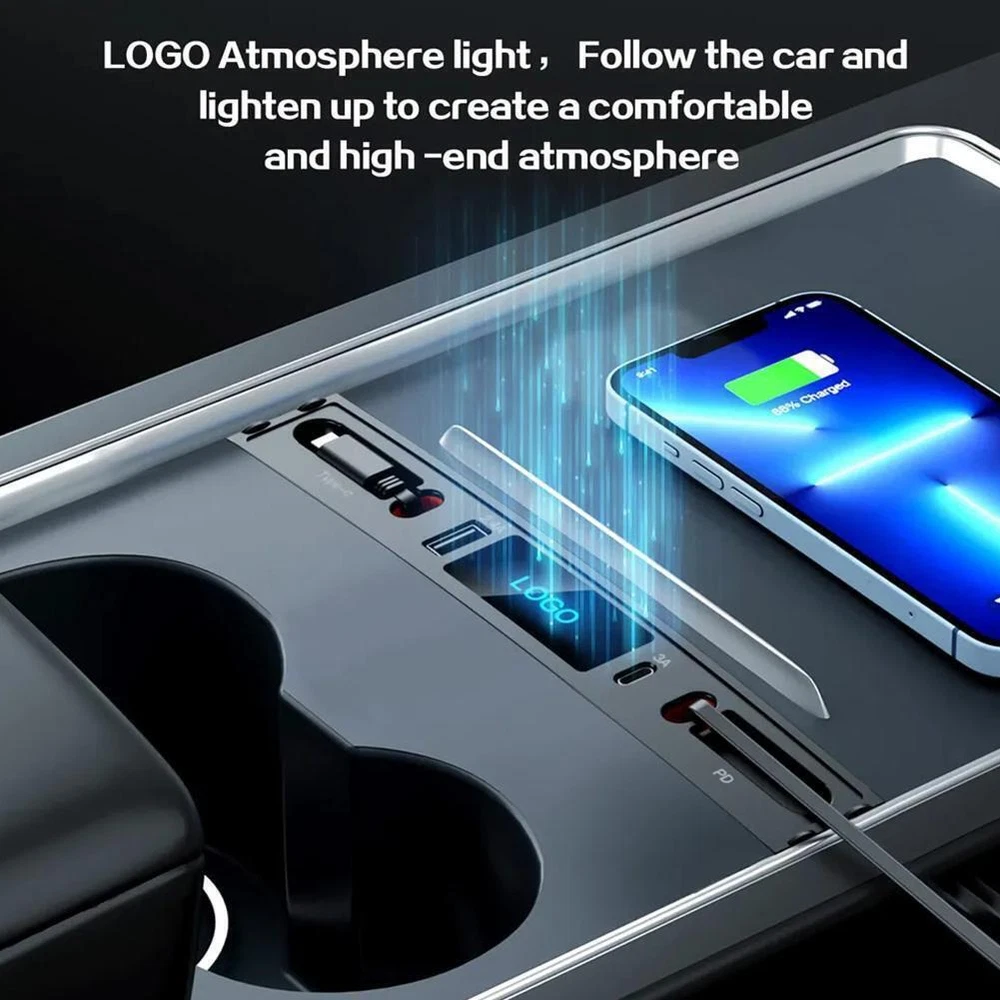 Car Charger USB Hub Fast Charge Cable Adapter Docking Center Station P6C9 аχ