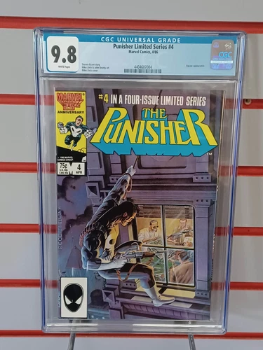 PUNISHER Limited Series #4 (Marvel Comics, 1986) CGC Graded 9.8 ~ White Pages