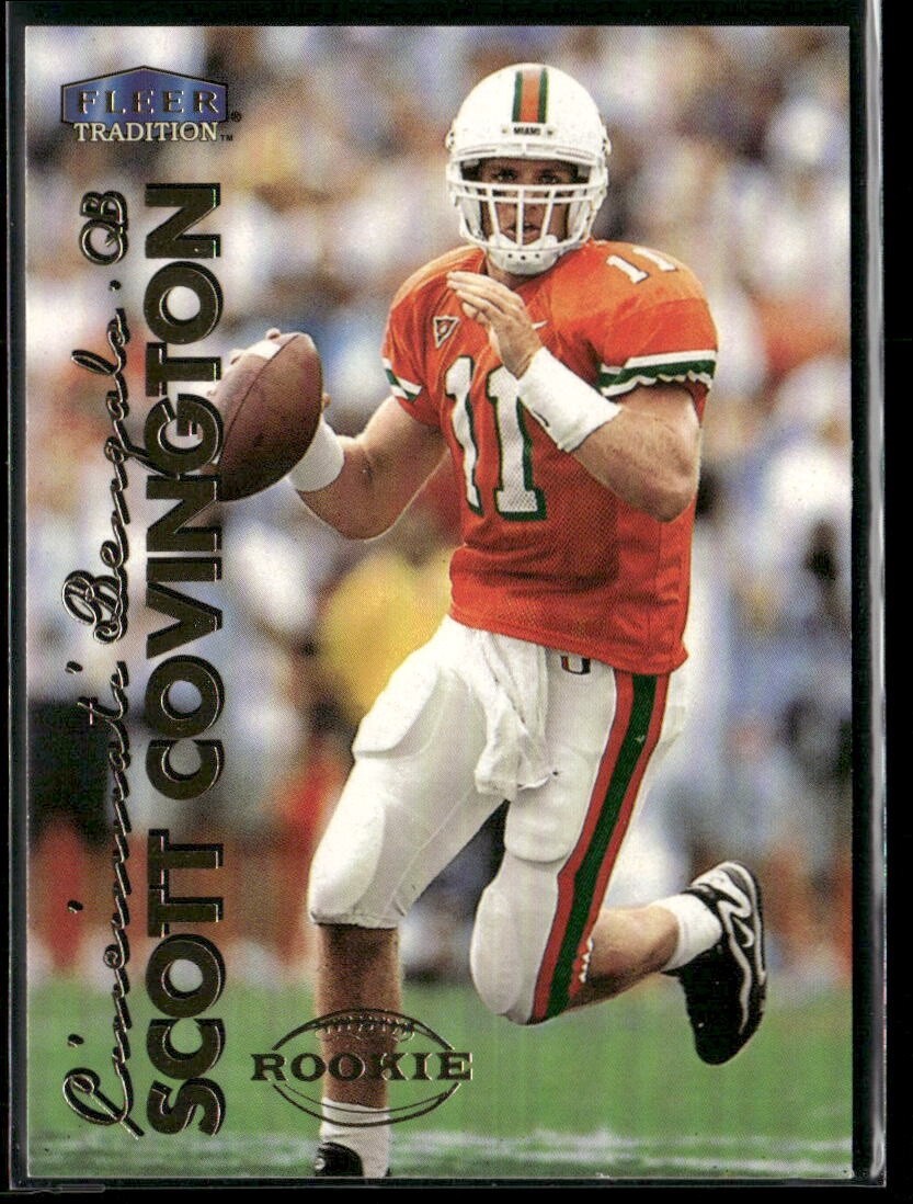 1999 Fleer Tradition Football Card #264 Scott Covington Rookie