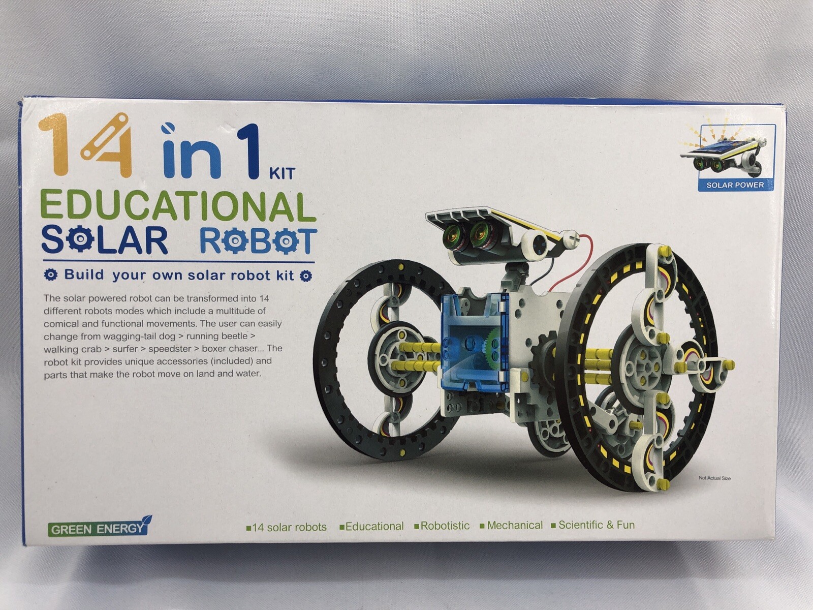 green energy 14 in 1 solar robot