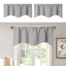 2 Pezzi Tenda Corta Cucina Piccola Finestra Mantovana per Seminterrato Bagno