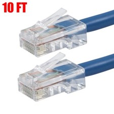 10FT CAT5E Ethernet LAN Network Patch Cable Internet Router Cord RJ45 UTP Blue
