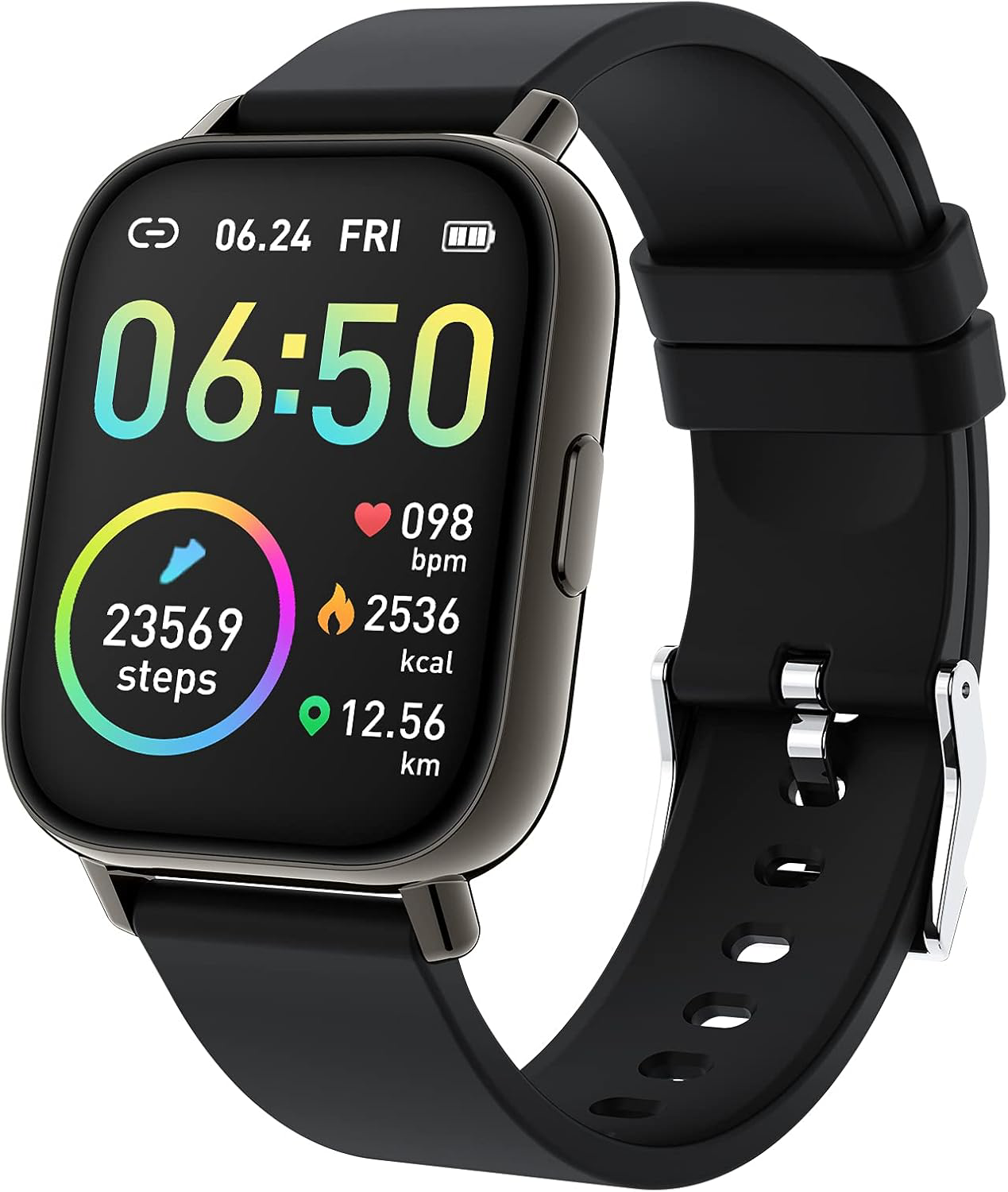 Smart Watch, Fitness Tracker 1.69"" Touch Screen Fitness Watch with Heart Rate