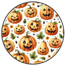 HALLOWEEN PUMPKIN PATTERN ENVELOPE SEALS LABELS STICKERS PARTY FAVORS