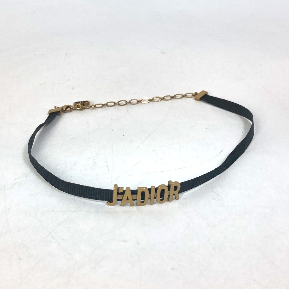 Christian Dior Choker Necklace J'ADIOR Metal Gold 36.5cm Christian Dior Choker Necklace J'ADIOR Metal Gold 36.5cm